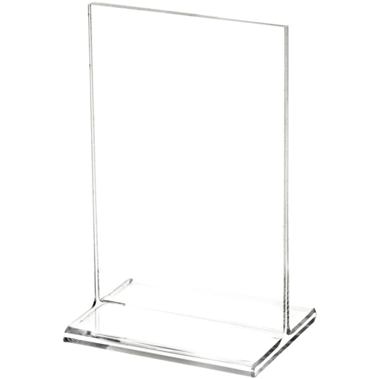 Plymor Clear Acrylic Sign Display / Literature Holder (Top-Load), 3.5" W x 5.5" H